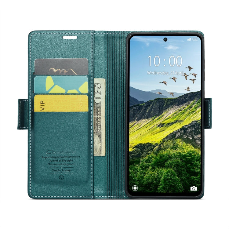 For Redmi 13 CaseMe 023 Butterfly Buckle Litchi Texture RFID Anti-theft Leather Phone Case