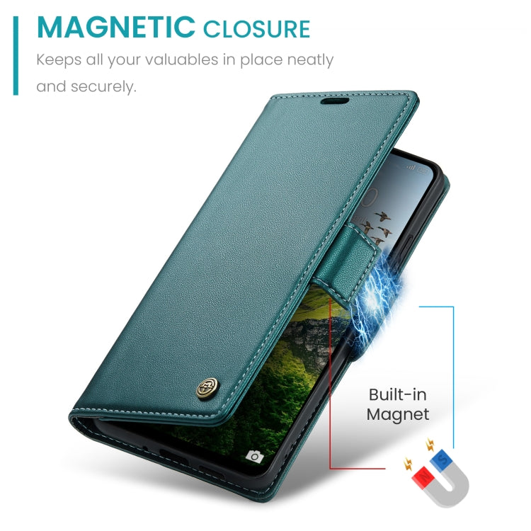 For Redmi 13 CaseMe 023 Butterfly Buckle Litchi Texture RFID Anti-theft Leather Phone Case
