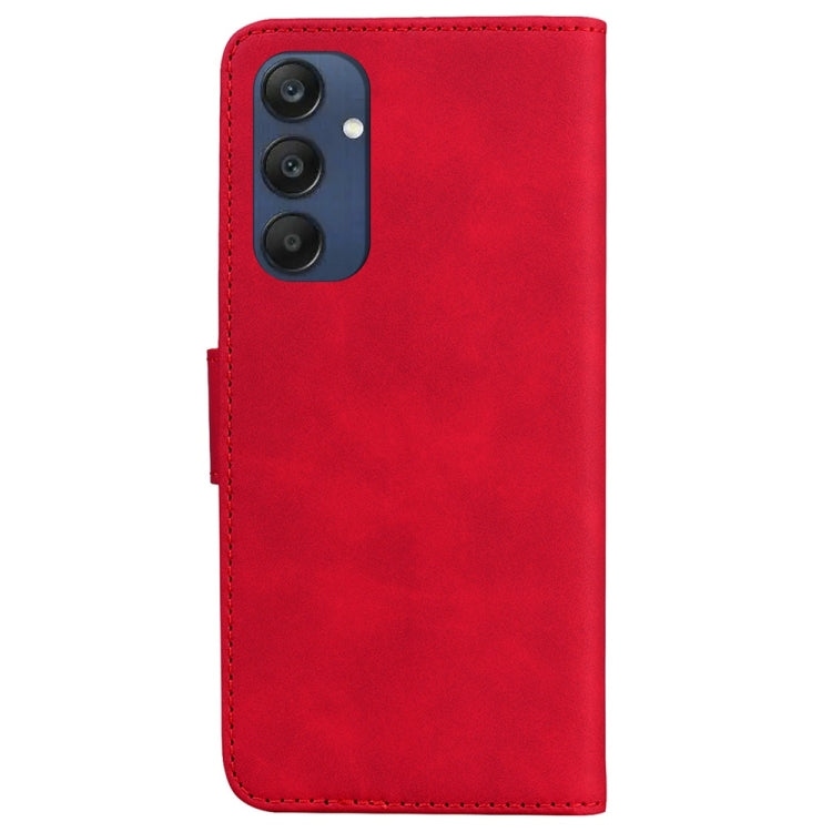 For Samsung Galaxy M35 Skin Feel Pure Color Flip Leather Phone Case