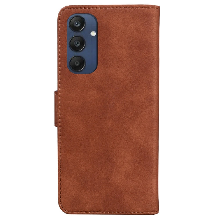 For Samsung Galaxy M35 Skin Feel Pure Color Flip Leather Phone Case