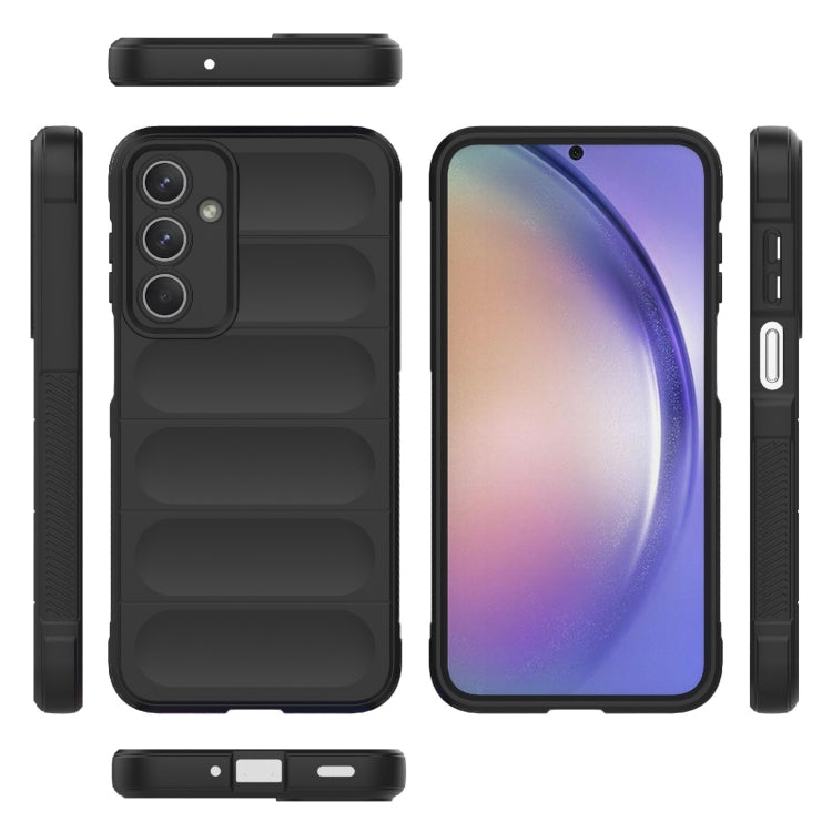 For Samsung Galaxy M35 Magic Shield TPU + Flannel Phone Case