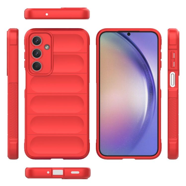 For Samsung Galaxy M35 Magic Shield TPU + Flannel Phone Case
