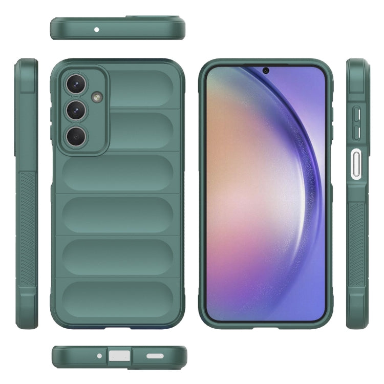 For Samsung Galaxy M35 Magic Shield TPU + Flannel Phone Case