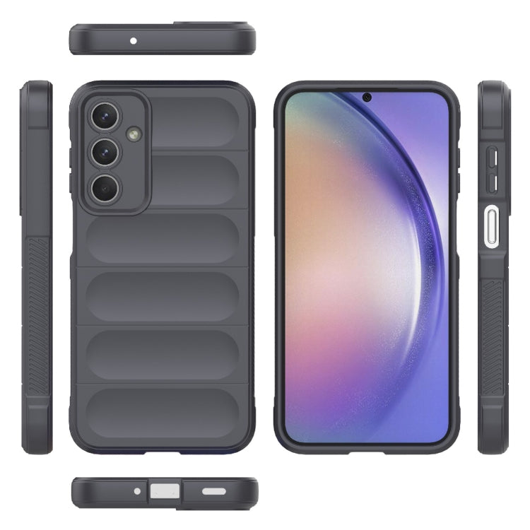 For Samsung Galaxy M35 Magic Shield TPU + Flannel Phone Case
