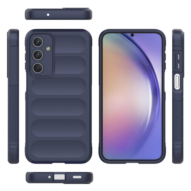 For Samsung Galaxy M35 Magic Shield TPU + Flannel Phone Case