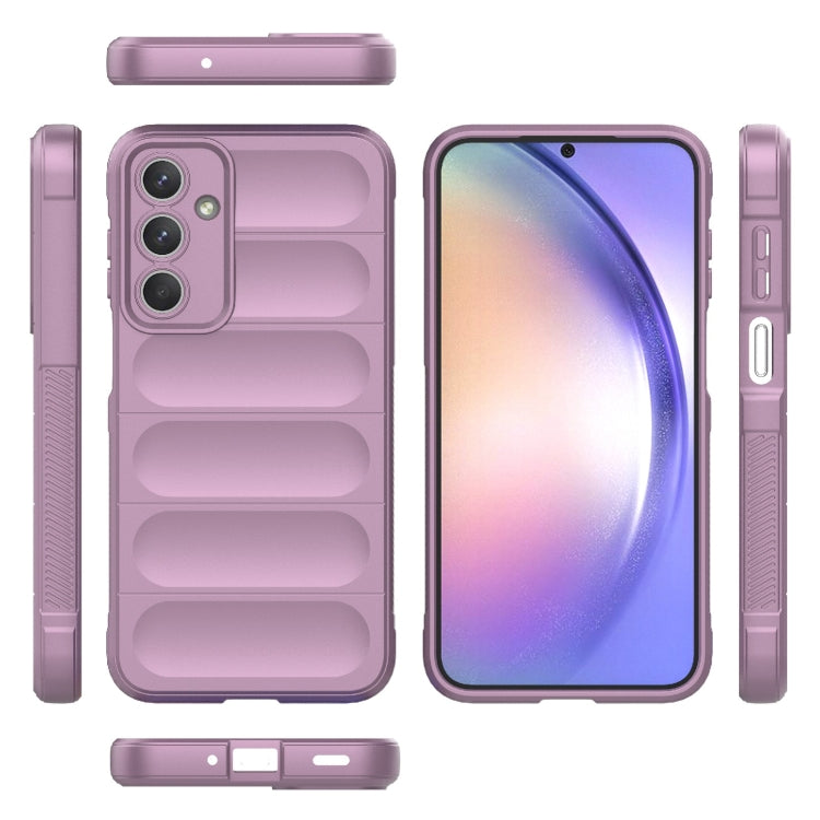 For Samsung Galaxy M35 Magic Shield TPU + Flannel Phone Case