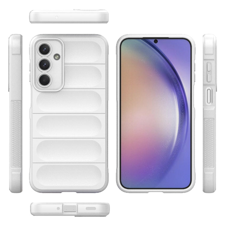 For Samsung Galaxy M35 Magic Shield TPU + Flannel Phone Case
