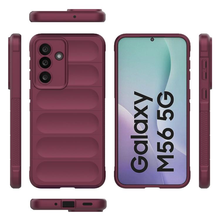 For Samsung Galaxy M56 5G Magic Shield TPU + Flannel Phone Case