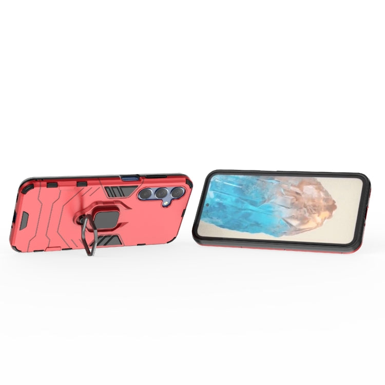 For Samsung Galaxy M35 PC + TPU Shockproof Protective Phone Case with Magnetic Ring Holder