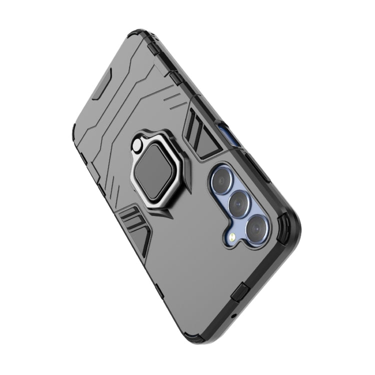 For Samsung Galaxy M35 PC + TPU Shockproof Protective Phone Case with Magnetic Ring Holder