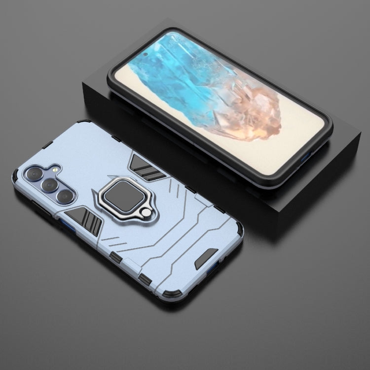 For Samsung Galaxy M35 PC + TPU Shockproof Protective Phone Case with Magnetic Ring Holder