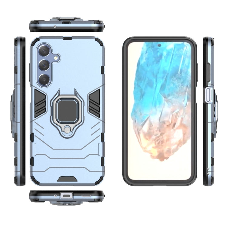 For Samsung Galaxy M35 PC + TPU Shockproof Protective Phone Case with Magnetic Ring Holder