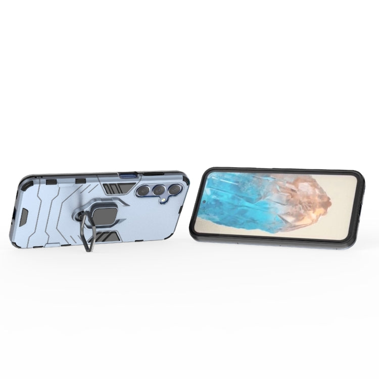 For Samsung Galaxy M35 PC + TPU Shockproof Protective Phone Case with Magnetic Ring Holder