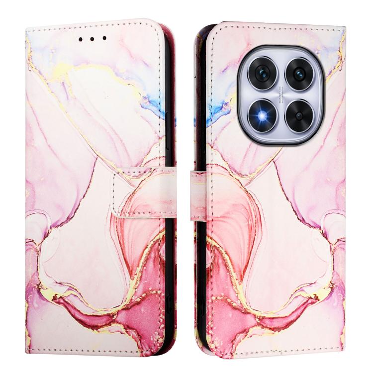 For Redmi Note 14 Pro 4G PT003 Marble Pattern Flip Leather Phone Case