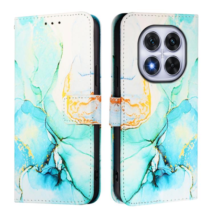 For Redmi Note 14 Pro 4G PT003 Marble Pattern Flip Leather Phone Case