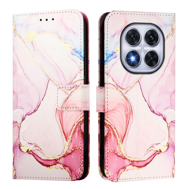 For Redmi Note 14 Pro / 14 Pro+ 5G Global PT003 Marble Pattern Flip Leather Phone Case