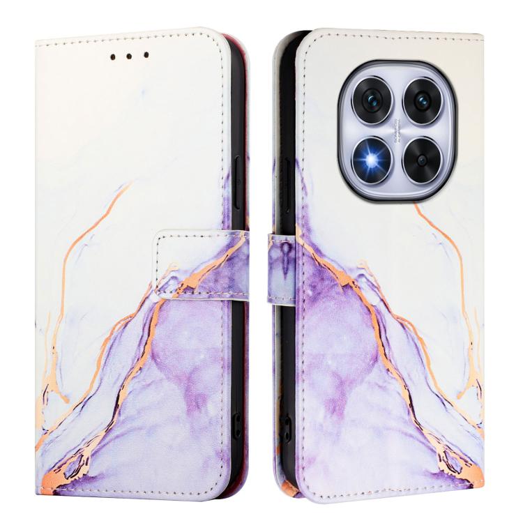For Redmi Note 14 Pro / 14 Pro+ 5G Global PT003 Marble Pattern Flip Leather Phone Case