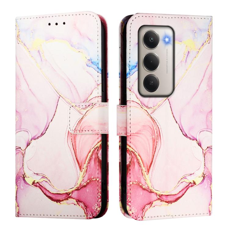 For Redmi 15 5G Global / 15 4G SEA 169mm PT003 Marble Pattern Flip Leather Phone Case