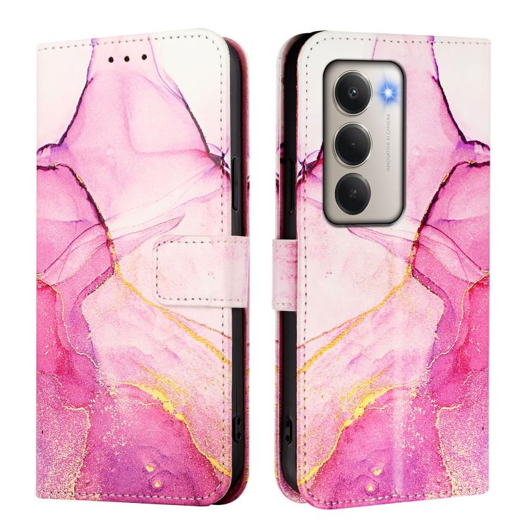 For Redmi 15 5G / 4G EU 171mm PT003 Marble Pattern Flip Leather Phone Case