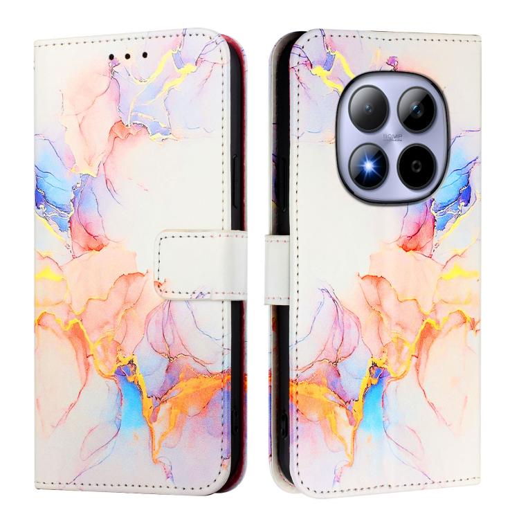 For Redmi Note 15 Pro 5G Global 163.6mm PT003 Marble Pattern Flip Leather Phone Case