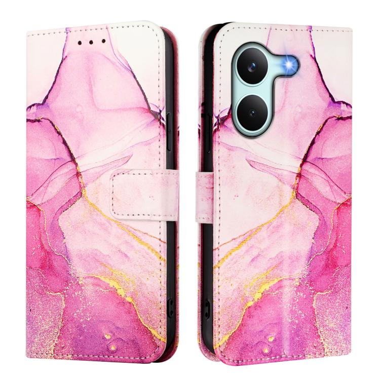For Redmi Turbo 5 / Poco X8 Pro 5G PT003 Marble Pattern Flip Leather Phone Case