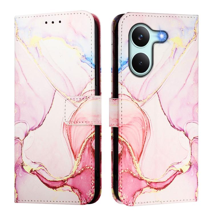 For Redmi Turbo 5 / Poco X8 Pro 5G PT003 Marble Pattern Flip Leather Phone Case