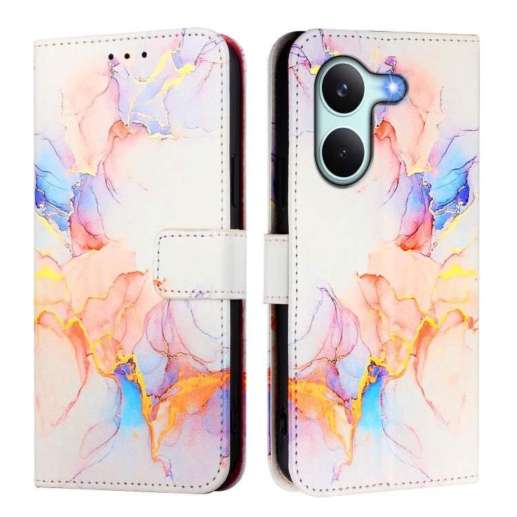 For Redmi Turbo 5 / Poco X8 Pro 5G PT003 Marble Pattern Flip Leather Phone Case