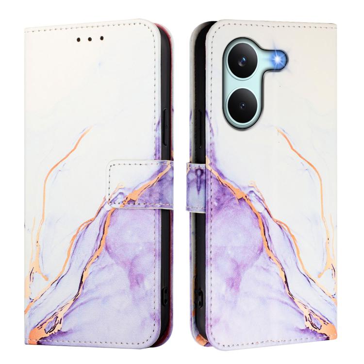 For Redmi Turbo 5 / Poco X8 Pro 5G PT003 Marble Pattern Flip Leather Phone Case