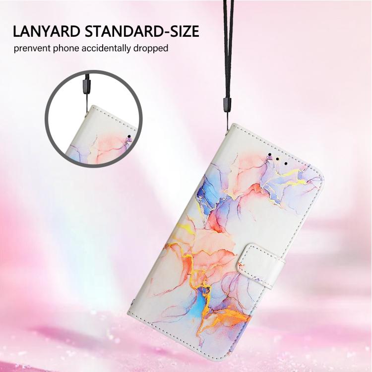 For Samsung Galaxy S26 Edge 5G PT003 Marble Pattern Flip Leather Phone Case