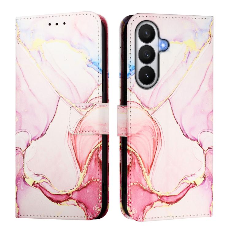 For Samsung Galaxy S26 5G PT003 Marble Pattern Flip Leather Phone Case