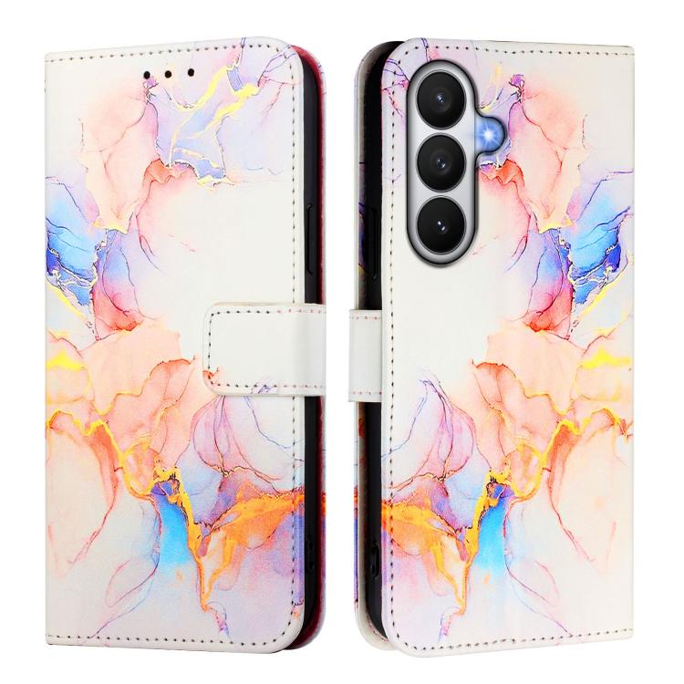 For Samsung Galaxy S26 5G PT003 Marble Pattern Flip Leather Phone Case