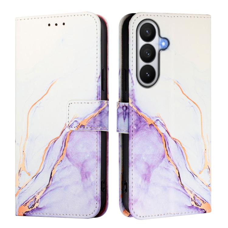 For Samsung Galaxy S26 5G PT003 Marble Pattern Flip Leather Phone Case