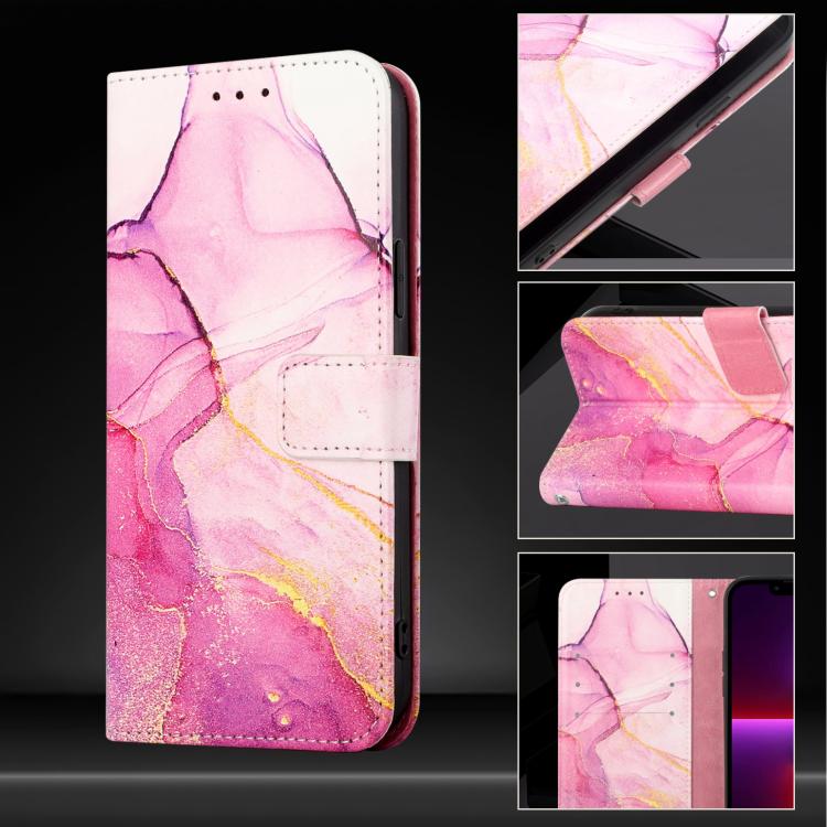 For Samsung Galaxy S26 Ultra 5G PT003 Marble Pattern Flip Leather Phone Case