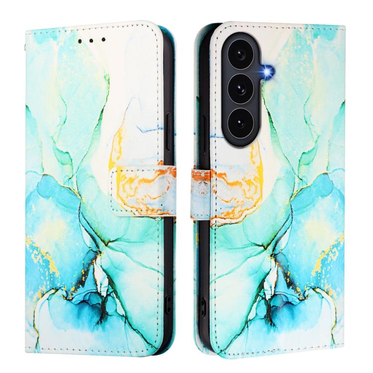 For Galaxy S26 FE 5G PT003 Marble Pattern Flip Leather Phone Case