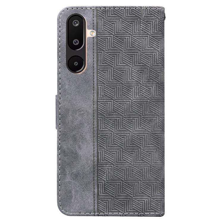 For Samsung Galaxy M16 5G / F16 5G / M36 5G Geometric Embossed Leather Phone Case