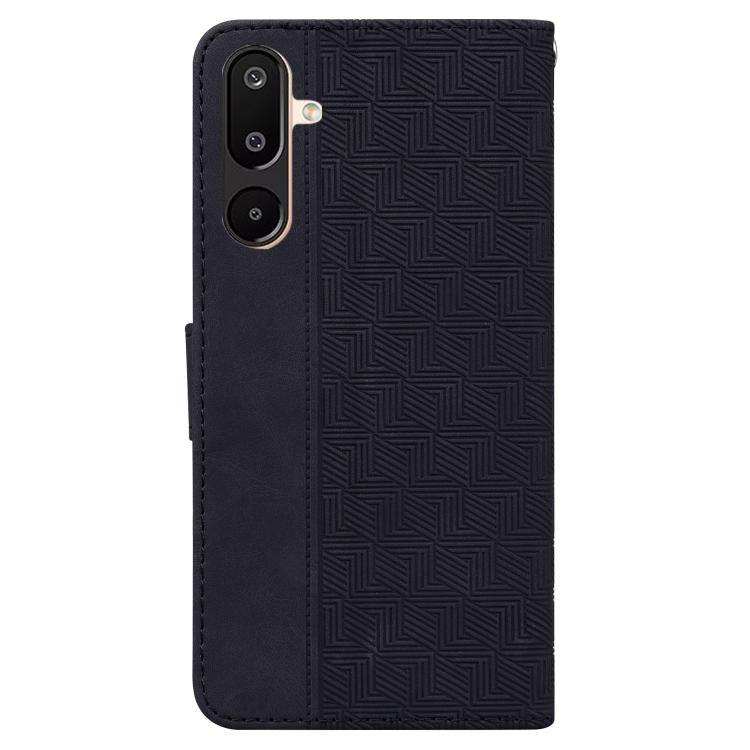 For Samsung Galaxy M16 5G / F16 5G / M36 5G Geometric Embossed Leather Phone Case