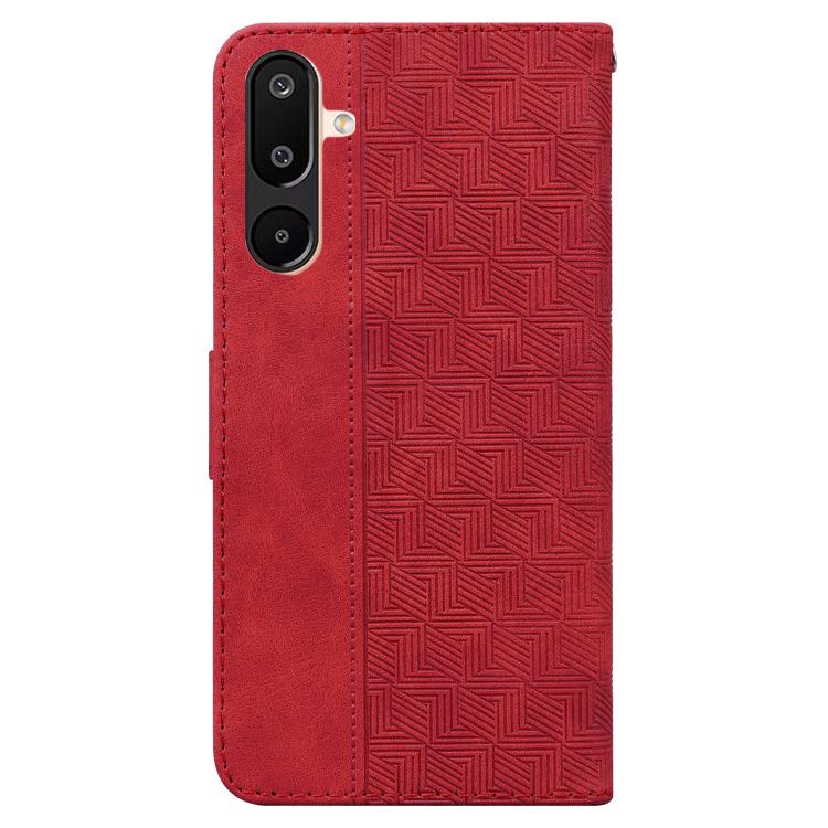 For Samsung Galaxy M16 5G / F16 5G / M36 5G Geometric Embossed Leather Phone Case