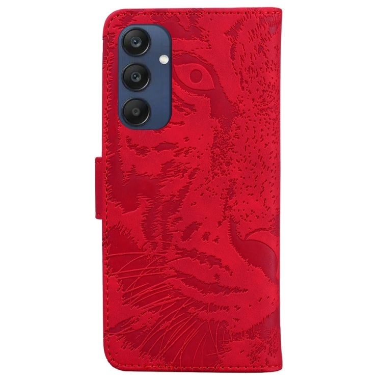 For Samsung Galaxy M35 Tiger Embossing Pattern Flip Leather Phone Case