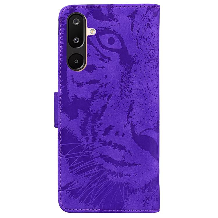 For Samsung Galaxy M16 5G / F16 5G / M36 5G Tiger Embossing Pattern Flip Leather Phone Case