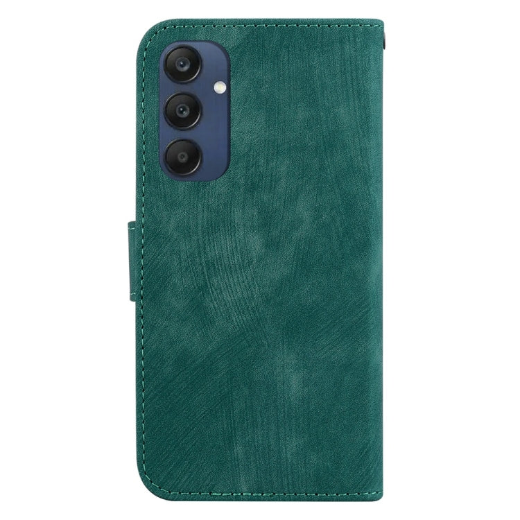 For Samsung Galaxy M35 Little Tiger Embossed Leather Phone Case
