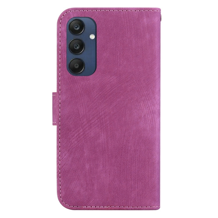 For Samsung Galaxy M35 Little Tiger Embossed Leather Phone Case