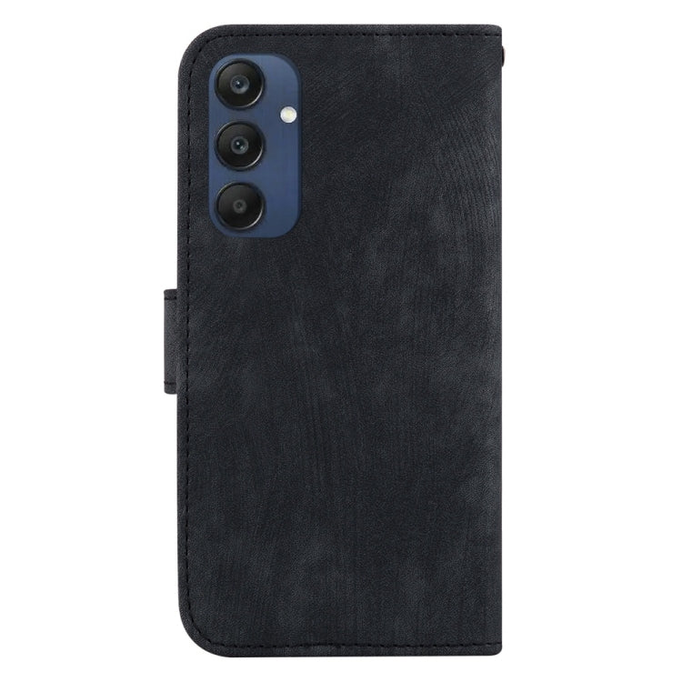 For Samsung Galaxy M35 Little Tiger Embossed Leather Phone Case