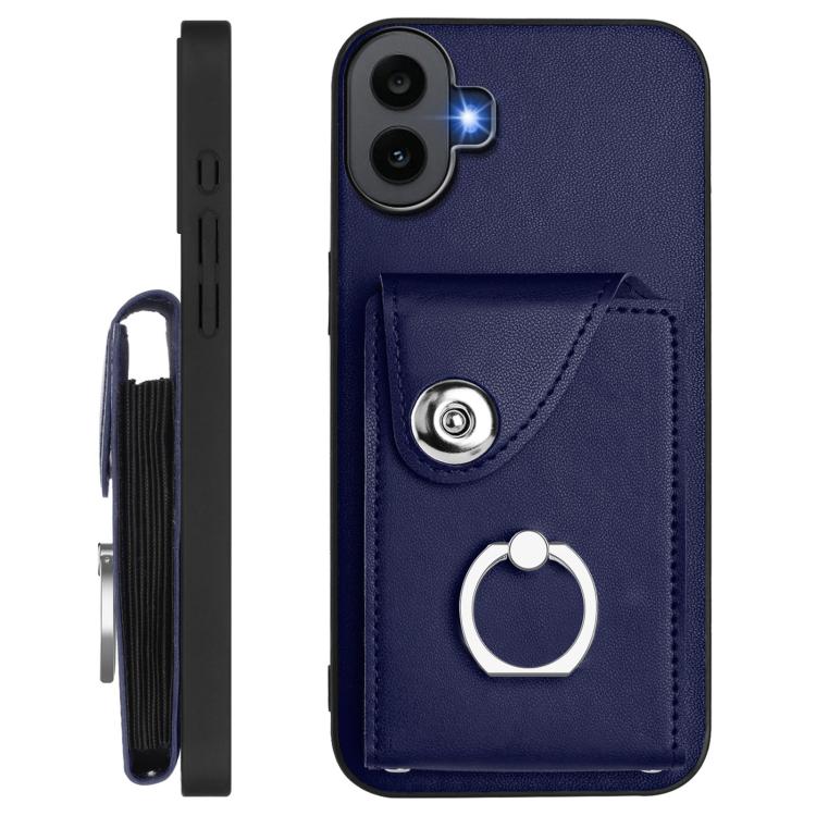 For Nothing CMF Phone 1 Organ Card Bag Ring Holder Phone Case with Long Lanyard