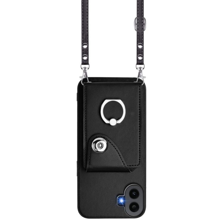 For Nothing CMF Phone 1 Organ Card Bag Ring Holder Phone Case with Long Lanyard