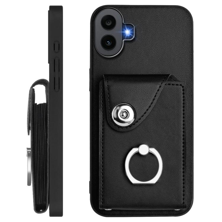 For Nothing CMF Phone 1 Organ Card Bag Ring Holder Phone Case with Long Lanyard