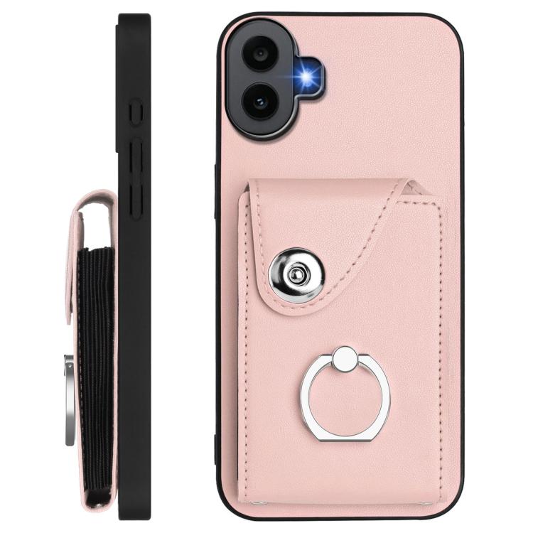 For Nothing CMF Phone 1 Organ Card Bag Ring Holder Phone Case with Long Lanyard