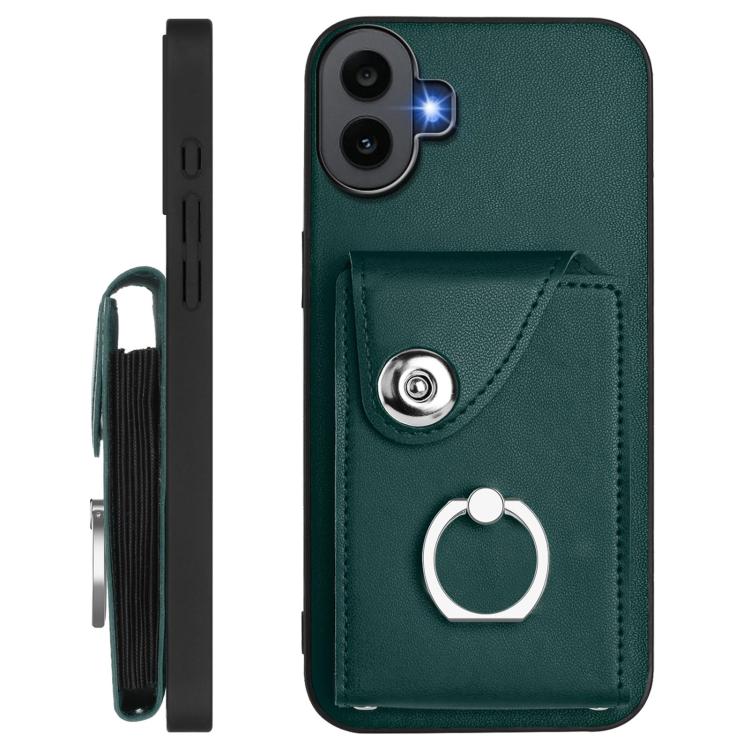 For Nothing CMF Phone 1 Organ Card Bag Ring Holder Phone Case with Long Lanyard