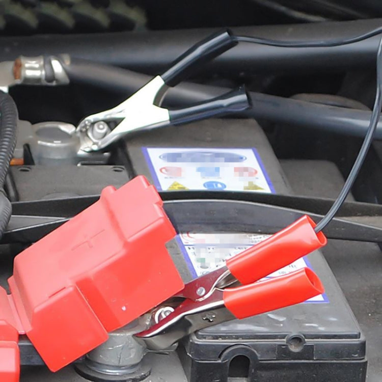 Car Dual Crocodile Clip Charging Connection Cable, Cable Length:2.8m