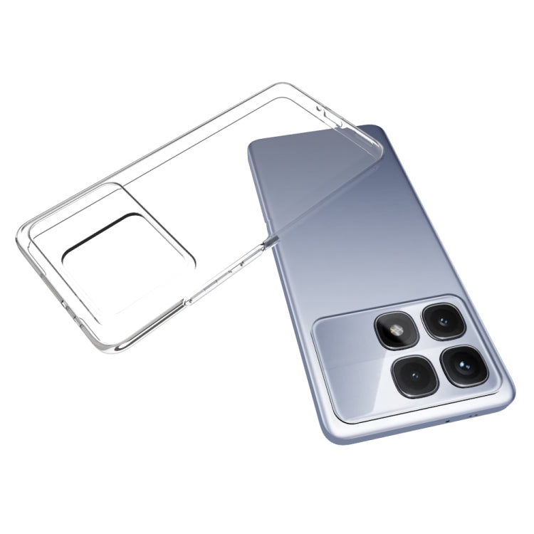 For Redmi K70 Ultra Waterproof Texture TPU Phone Case - Transparent