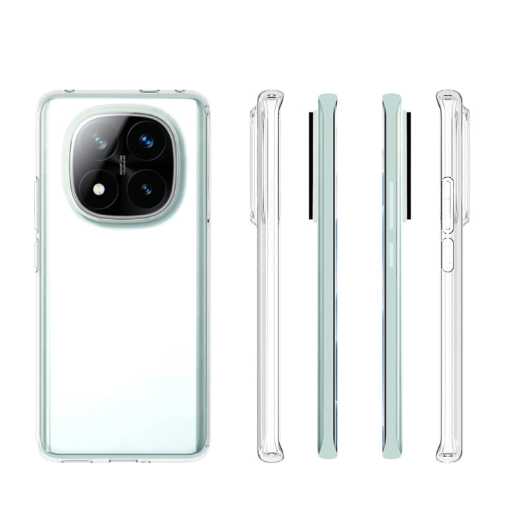 For Redmi Note 14 Pro+ 5G Waterproof Texture TPU Phone Case - Transparent